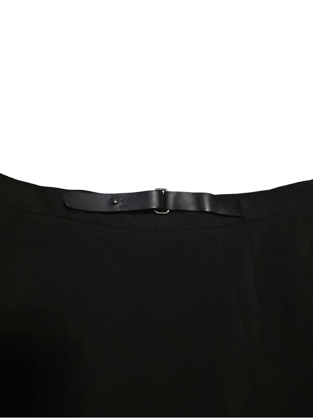 I.E. Black A-Line Midi Skirt Red Lined Slit Detail High Waist Size 8 - Picture 3 of 8
